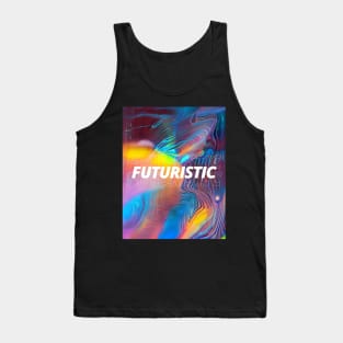 futuristic future hologram awesome sticker Tank Top